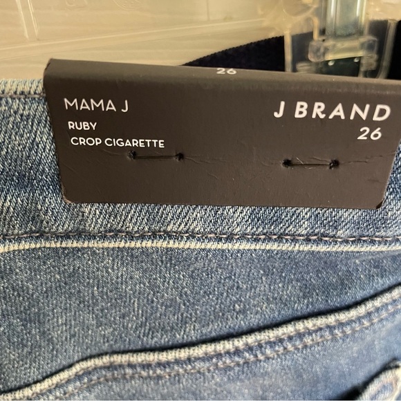 J Brand Maternity Indigo Cropped Jeans Maja J crop Cigarette  Size 26 chic - Picture 8 of 8